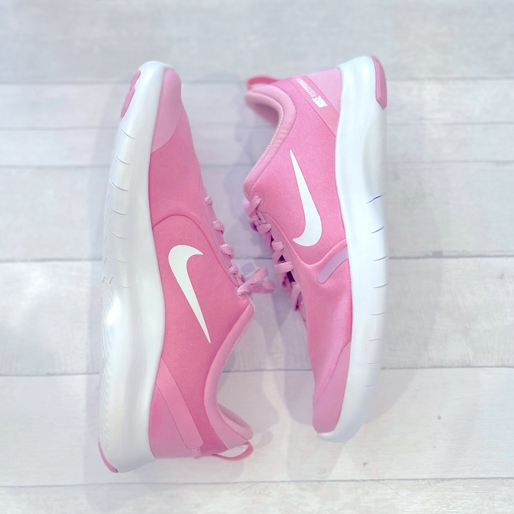 Nike Pink and White Sneakers